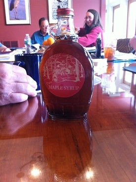 Fresh Maple Syrup for a morning meeting in the Finger Lakes