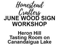 June Wood Sign Workshop-Canandaigua